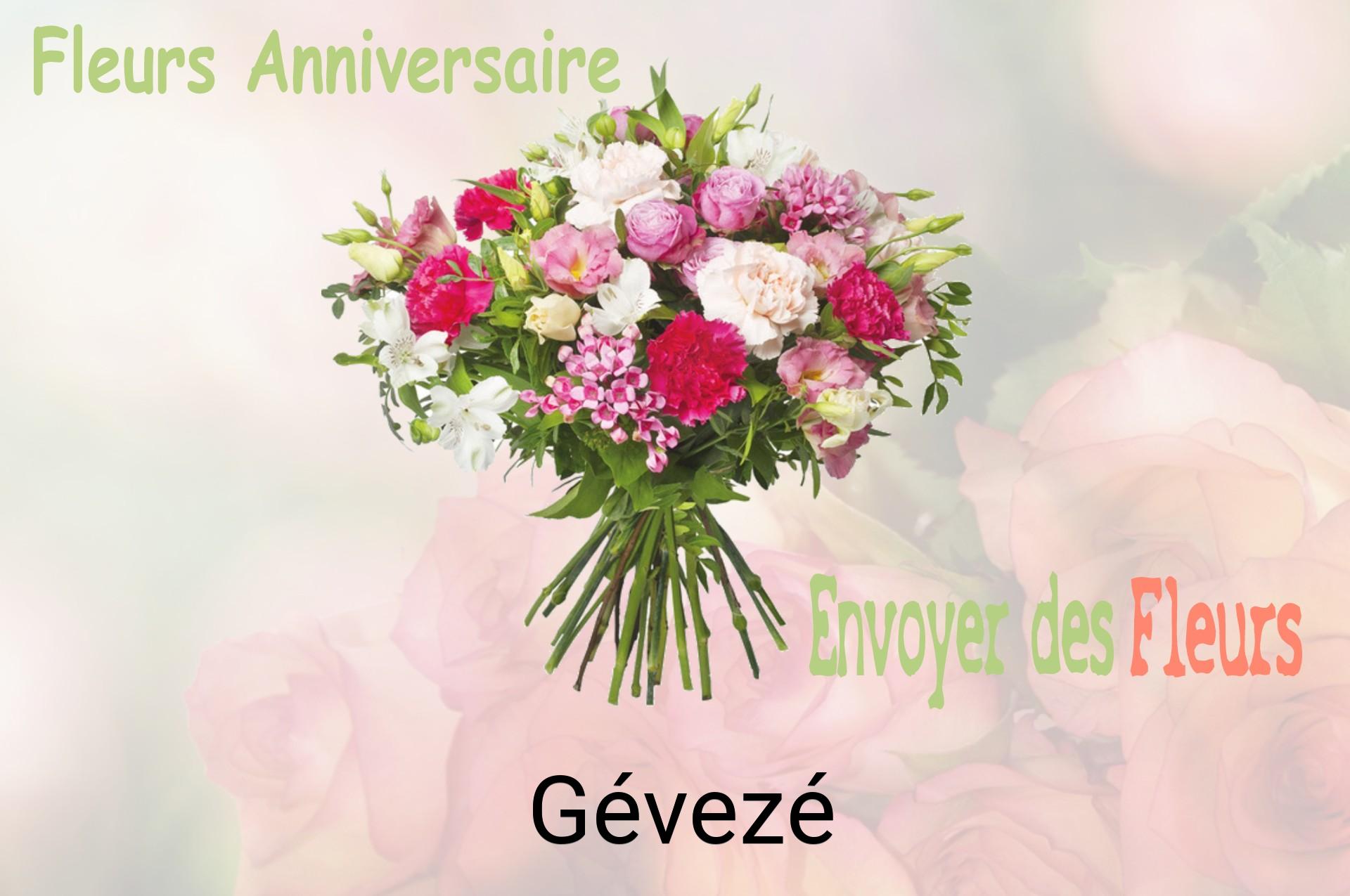 Bouquet de fleurs d’anniversaire livré à Gévezé