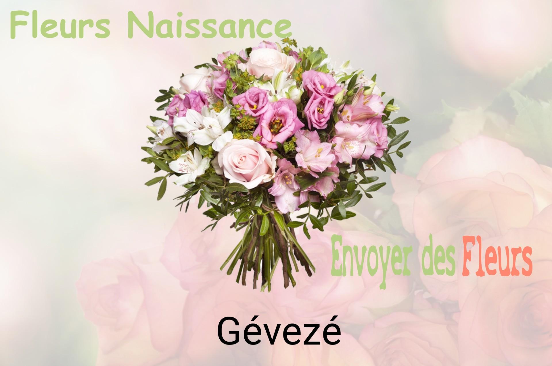 Bouquet de fleurs de naissance livré à Gévezé